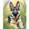 Diamantový obraz Nemecký ovčiak v tráve