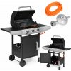 MultiGarden Plynový záhradný gril 10,2 kW, 3 horáky, teplomer, redukcia - MultiGarden