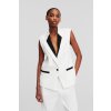 SAKO KARL LAGERFELD TAILORED GILET WHITE/BLACK