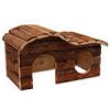 Domek SMALL ANIMAL Kaskada dřevěný s kůrou 31 x 19 x 19 cm