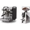 Rocket Espresso Mozzafiato FAST R, black + Eureka Mignon Specialita Compatto, CR chrome