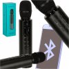 Bezdrôtový bluetooth karaoke mikrofón Čierny