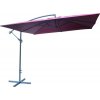 Rojaplast Slnečník kovový 8080, 270x270cm- bordó