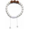 Náramok Mušľa a Rudraksha 19 semiačok 8 mm