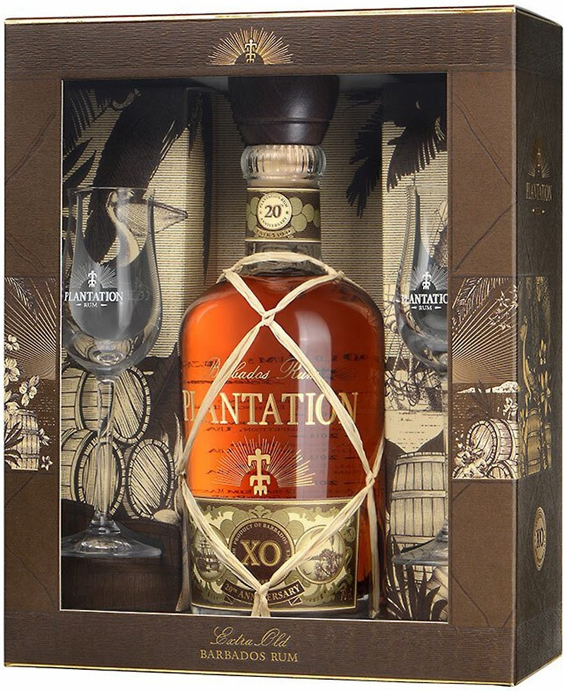 Plantation 20th Anniversary 40% 0,7 l (dárčekové balenie 2 poháre)