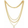 Silvego Sada náhrdelníkov Saria z chirurgickej ocele pozlátené žltým zlatom KMM288923