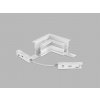 LED2 6093501 Rohová spojka MAG IN CORNER-H pre zapustenú magnetickú koľajnicu, DALI, biela