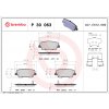 Sada brzdových platničiek, vždy 4 kusy v sade BREMBO P 30 063 (P30063)