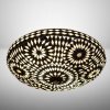Stropné svietidlo orient stropnica mozaika Melon B&W Ø38