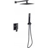 Besco MODERN/VARIUM II Sprch podomiet.set s hlavovou a ručnou sprch. hadica a držiak,Čiern