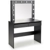 Halmar | Toaletný stolík AMORIO 94x43 cm čierny | V-PL-HOLLYWOOD-TOALETKA-CZARNY