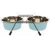 DUVO+ Stojan s dvomi miskami nerez priemer 16 cm 2x0,95l