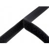 Suchý zips háčik + plyš šírka 16 mm čierna 25m