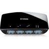 D-Link DUB-1340 4-portový rozbočovač USB3 s napájaním čierny maloobchodný pČervenáaj