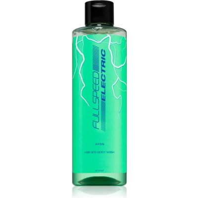 Avon Full Speed Electric parfumovaný sprchovací gél 2 v 1 pre mužov 250 ml