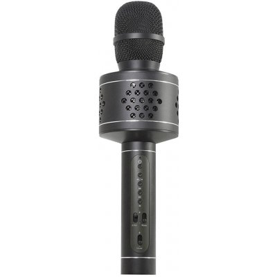 Teddies Mikrofón karaoke Bluetooth na batérie s USB káblom Čierny