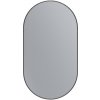 Erga Oval, oválne zrkadlo 55x100cm, čierny rám, ERG-V01-OVAL-5510-BK