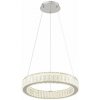 GLOBO 67162-50 MUCKY závesné svietidlo D500mm LED 50W/2995lm 2700-6000K chrómová, priehľadná, diaľkový ovládač