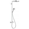 Sprchový systém Hansgrohe Raindance Select S na stěnu s termostatickou batériou biela/chróm 27133400