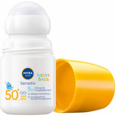 Nivea Opaľovacie mlieko pre deti SPF 50+ (Sun Kids Protect & Sensitiv e Roll-On) 50 ml