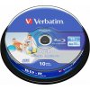 Média VERBATIM BD-R SL DataLife 25GB, 6x, printable, spindle 10 ks (43804)