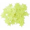 Nálepky na stenu fluorescenčné hviezdičky 100 kusov žlté 15x15 cm