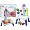 mamido Mini projektor stolík Tetris 2v1 jednorožec modrý