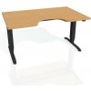 Pracovný stôl Motion Ergo, ZO, 3S, 120x61-128x90 cm, buk/čierna - 1 kus - 1 KS - základné - 60 mesiacov - elektrický polohovateľný - stôl - 90 cm - Hobis - 120 cm - Motion Ergo - 60,5 - 129,5 cm - buk