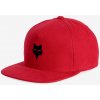 FOX Head Snapback Hat Flame Red 122