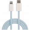 Kabel Maxlife MXUC-06 USB-C - Lightning 1,0 m 20W modrý nylon
