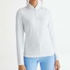 Dámska mikina Ping Abigale 1/4 zip Fleece Midlayer White XS
