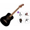 Fender California Standard Redondo Mini Premium SET Black Akustická gitara