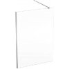 Geberit ONE - Sprchová stena Walk-In 140x200 cm, strieborná/číre sklo 560.169.00.2