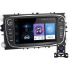 PODOFO 2-din Autorádio Ford Galaxy Focus Mondeo S-Max Galaxy C-Max Focus Kuga, GPS Navigácia Android