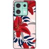 Picasee silikónový čierny obal pre Xiaomi Redmi Note 13 5G - Red Lily