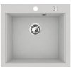 Granitový drez Pyramis Siros 570x515 mm sivý