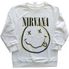 Nirvana mikina Inverse Smiley Biela 7 – 8 rokov