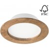 Lamkur LED Podhľadové svietidlo WOODY SPOT LED/12,5W/230V 4000K orech ø 16 cm LA51901 + záruka 3 roky zadarmo
