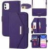 AppleKing flipové puzdro s popruhom v štýle listovej kabelky pre iPhone 11 - fialové - možnosť vrátiť tovar ZADARMO do 30tich dní