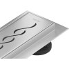Mexen Flat M18 odtokový žľab 90 cm, chrómová - 1023090-15
