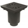 Enpro Vpusť kanalizačné spodné D 160/110 - 250 mm suchá klapka plastová mriežka čierna