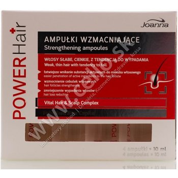 Joanna Power Hair posilňujúci serum proti padaniu vlasov 4 x 10 ml