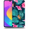 Picasee silikónový čierny obal pre Xiaomi Mi 9 Lite - Pink Monstera