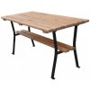Stôl záhradný drevo a oceľ 150 cm