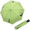 Doppler Magic Fiber Best Friends Lime - dámsky dáždnik s mačkami