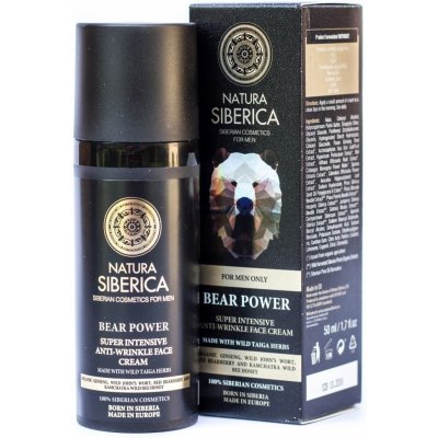 Natura Siberica super intenzívny krém proti vráskam Medvedia sila 50 ml