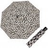 DOPPLER Fiber Magic Leaves taupe – dámský plně automatický deštník 7441465LE01
