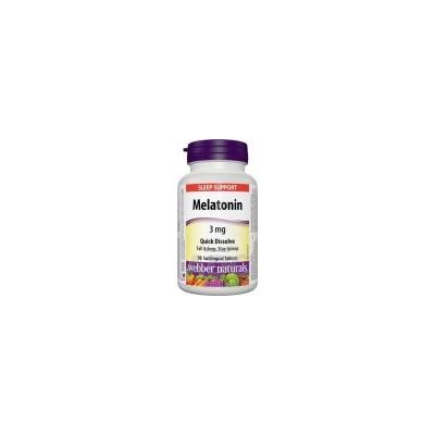 WN Pharmaceuticals Ltd. Webber Naturals Melatonin 3 mg tablety pod jazyk, rozpustné 1x90 ks