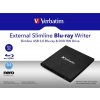 VERBATIM externí mechanika Slimline Blu-ray Rewriter USB 3.0 Zdarma BR Disc 25GB (CD DVD BD Mdisc)