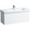 Kúpeľňová skrinka pod umývadlo Laufen Pro Nordic 97x37,2x37,2 cm biela lesk 8315.7.095.464.1